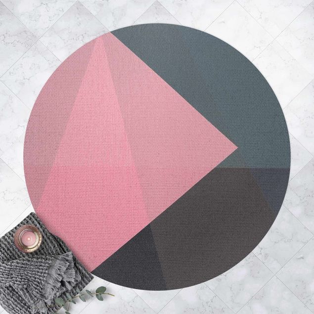 Teppiche Rosa Transparenz Geometrie