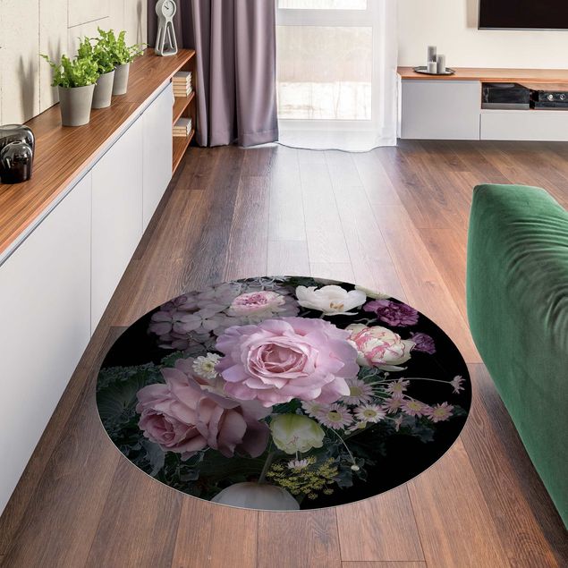 Moderner Teppich Rosentraum Bouquet