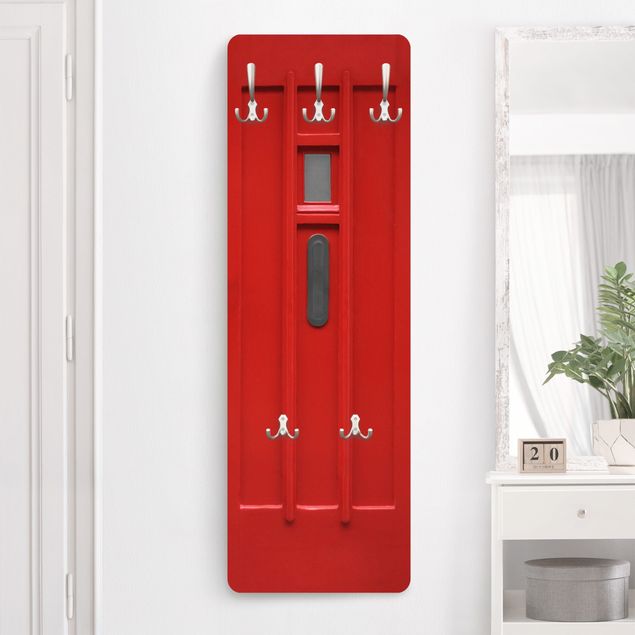 Garderobenpaneel Rote Tür aus Amsterdam