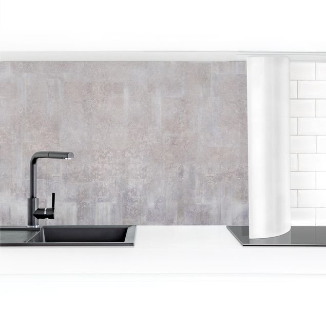Küchenrückwände selbstklebend Rustikales Betonmuster Grau