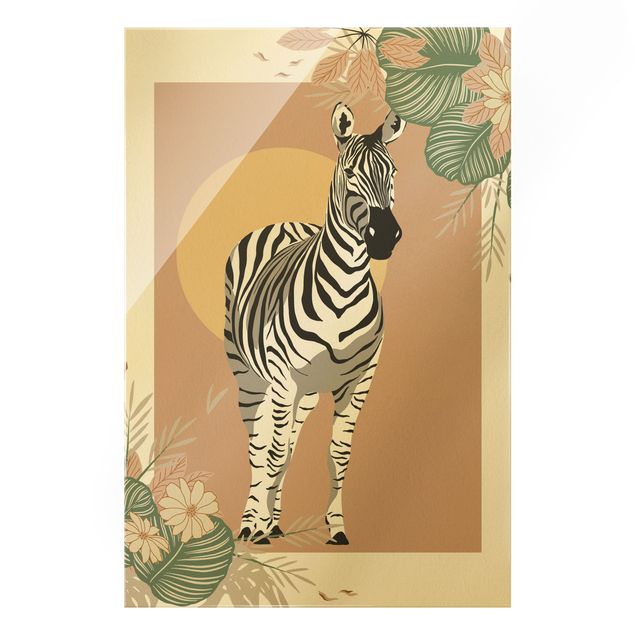 Bilder für die Wand Safari Tiere - Zebra