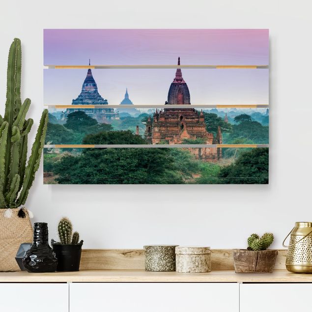 Holzbilder Landschaften Sakralgebäude in Bagan