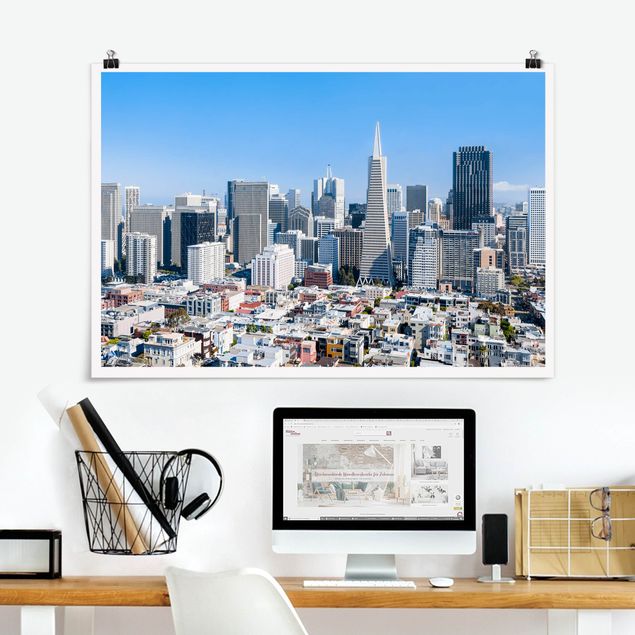 Städteposter San Francisco Skyline
