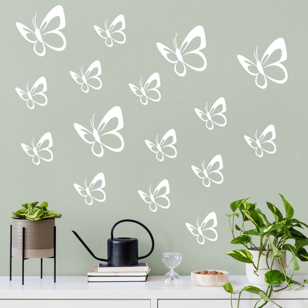 Wandtattoo - Schmetterlingsschwarm Set