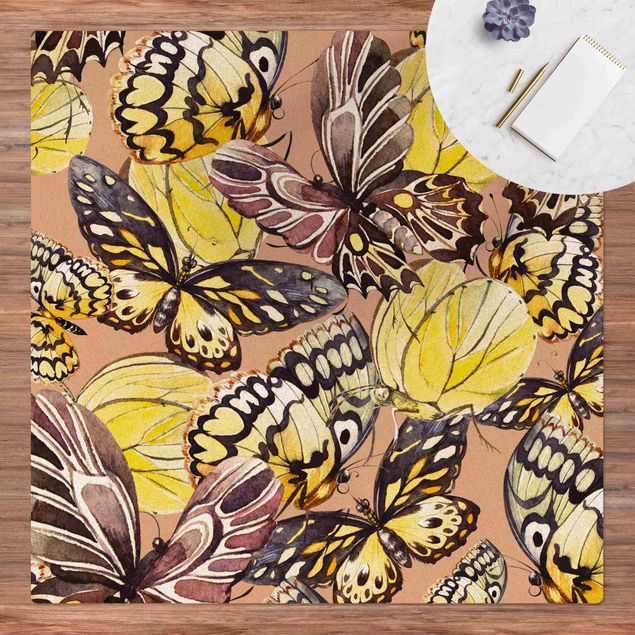 Teppiche Schwarm von Schmetterlingen Zitronenfalter