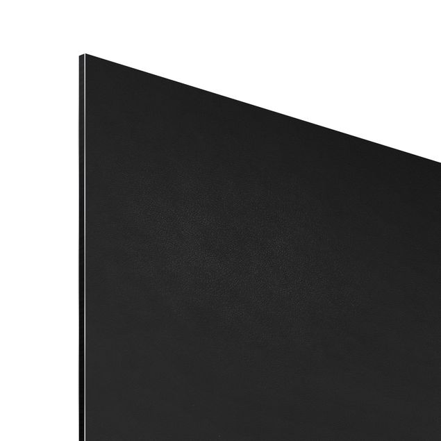 Küchenrückwand 3D-Struktur - Schwarzes Leder