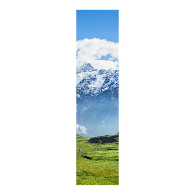 Schiebegardinen Set - Schweizer Alpenpanorama - Flächenvorhang