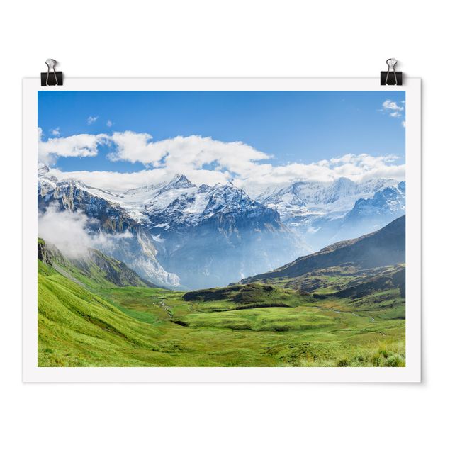 Poster bestellen Schweizer Alpenpanorama