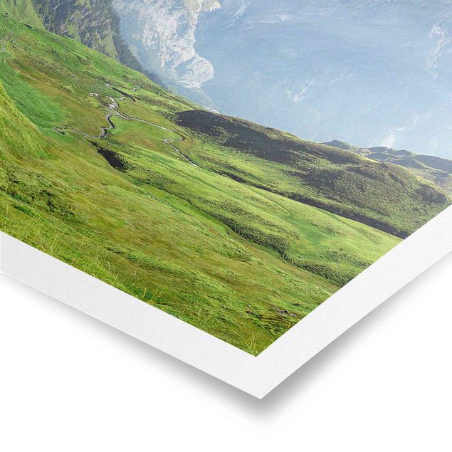 Poster - Schweizer Alpenpanorama - Hochformat 2:3