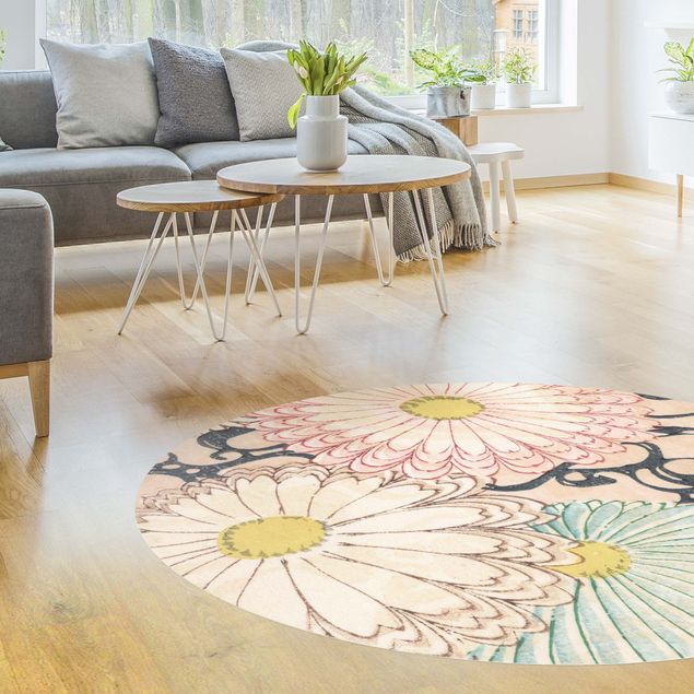 Moderne Teppiche Schwimmende Lotusblüten