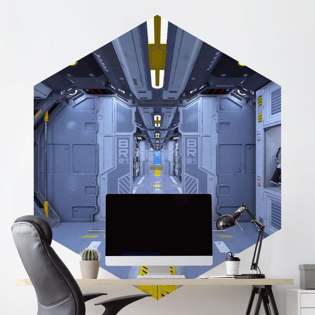 Moderne Tapeten Sci-Fi Raumschiff Innenraum