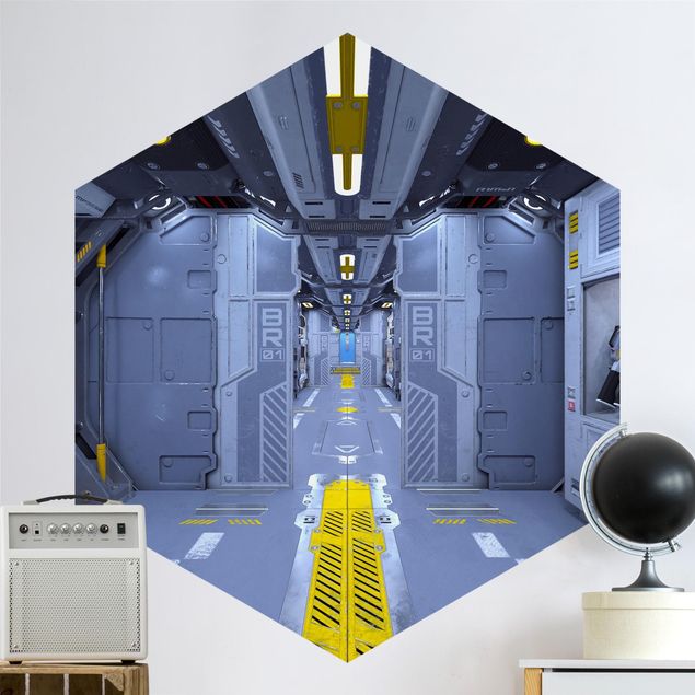 Gamer Tapete Sci-Fi Raumschiff Innenraum