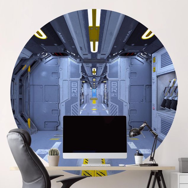 Fototapete Design Sci-Fi Raumschiff Innenraum