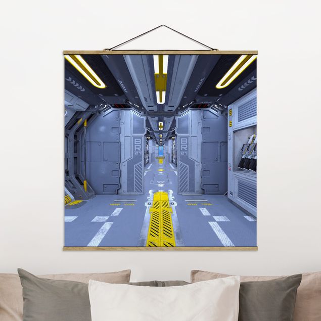 Bilder für die Wand Sci-Fi Raumschiff Innenraum