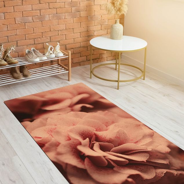 Moderne Teppiche Shabby Rosa Rose Pastell