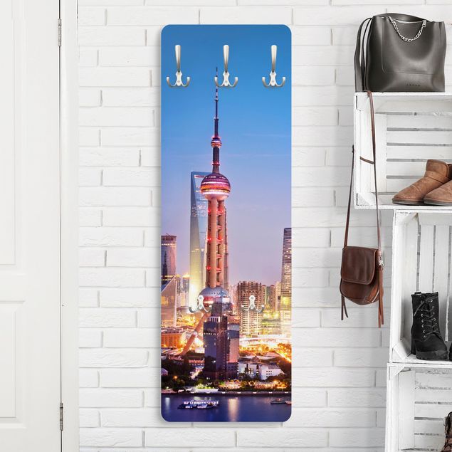 Garderobenpaneel Shanghai Skyline