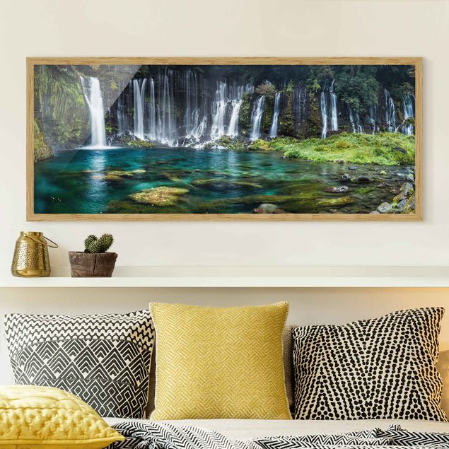 Gerahmte Bilder Natur Shiraito Wasserfall