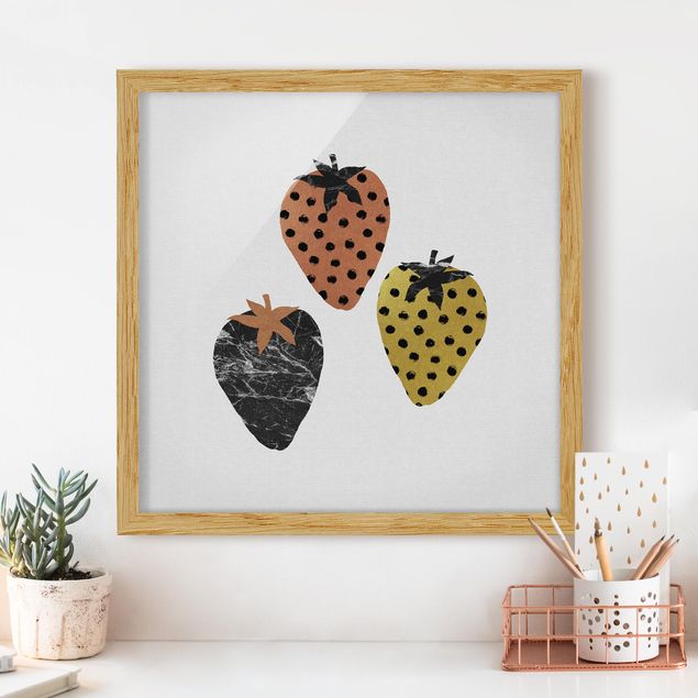 Bilder für die Wand Skandinavische Erdbeeren