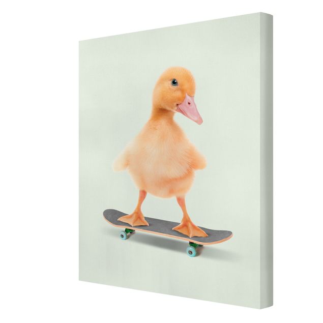 Wandbilder Wohnzimmer modern Skate Ente
