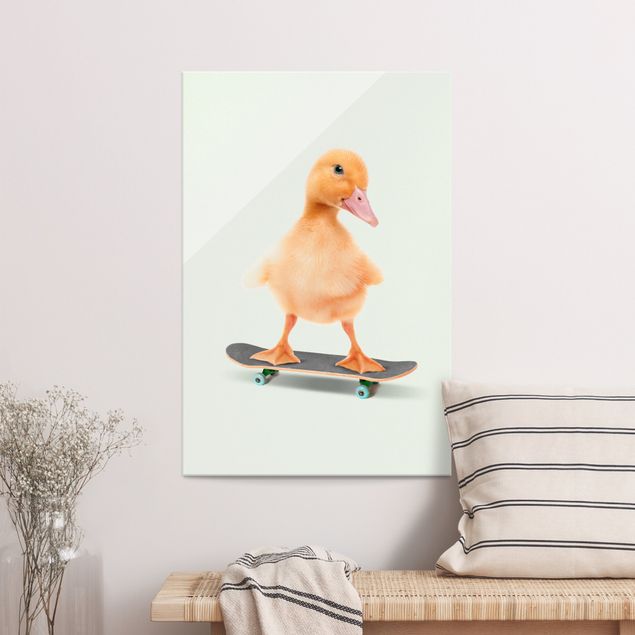 Wandbilder Tiere Skate Ente