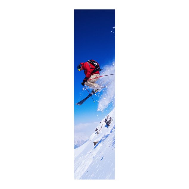 Schiebegardinen mit Motiv 3-teilig Skisprung am Hang