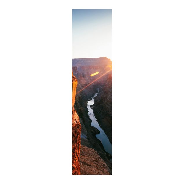 Schiebegardinen Schiene 3-läufig Sonne im Grand Canyon
