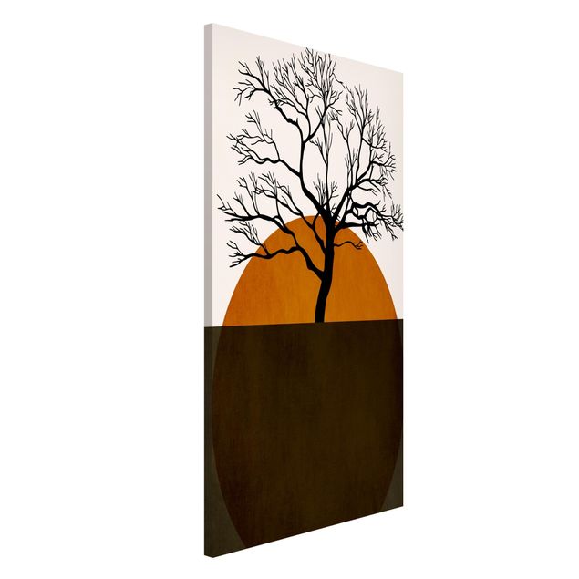 Wandbilder abstrakt Sun With Tree