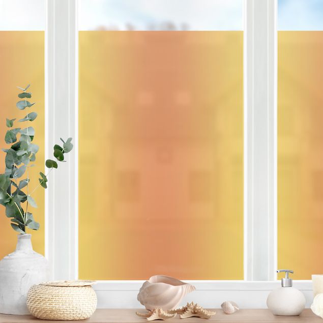 Fensterfolie Farbig Sonnen Farbverlauf