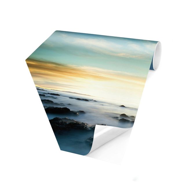 Fototapete Design Sonnenuntergang über dem Ozean