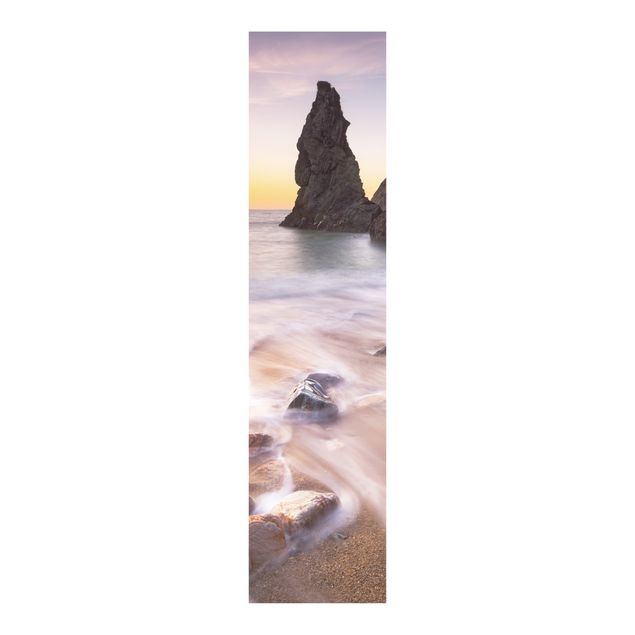 Schiebegardinen 3er Set Spanischer Strand bei Sonnenaufgang