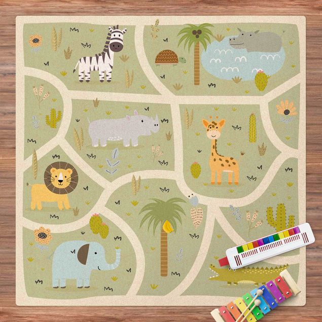 Teppiche Safari - Die große Vielfalt der Tiere