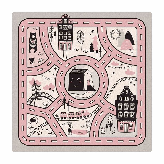 Große Teppiche Skandinavien - Die rosane Stadt