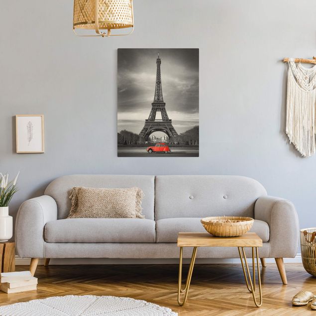 Leinwandbilder Schwarz-Weiß Spot on Paris