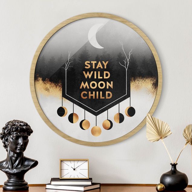 Bild rund Stay Wild Moon Child