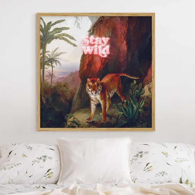 Wandbilder Tiere Stay Wild Tiger