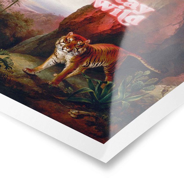 Poster - Stay Wild Tiger - Hochformat 2:3