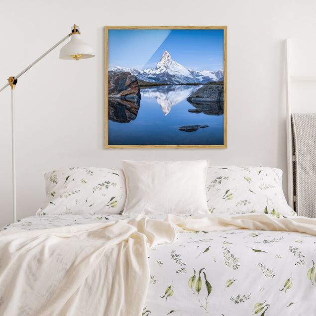 Bilder für die Wand Stellisee vor dem Matterhorn