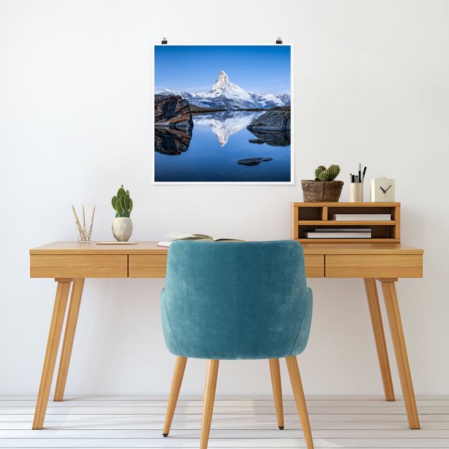 Poster kaufen Stellisee vor dem Matterhorn