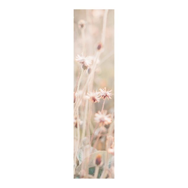 Schiebegardinen Set - Strahlende Blumenwiese - Flächenvorhang