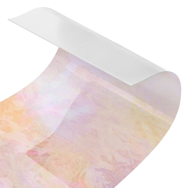 Duschrückwand - Strahlender Blütentraum in Pastell