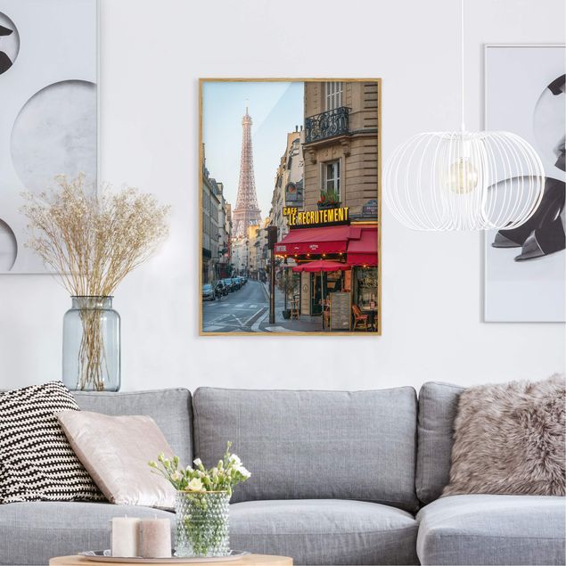 Bilder mit Rahmen Straße von Paris