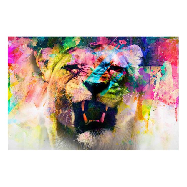 Wandbilder Tiere Street Art Lion