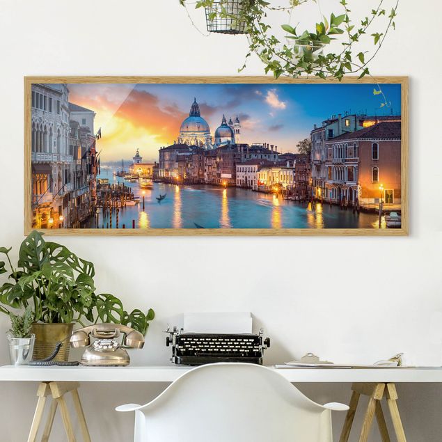 Bilder für die Wand Sunset in Venice