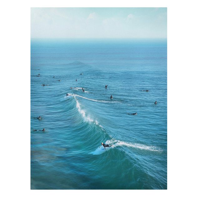 Schöne Wandbilder Surfer am Huntington Beach