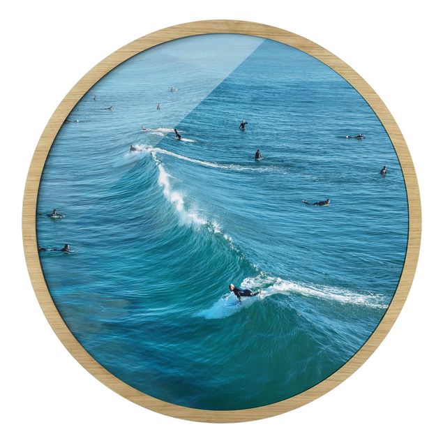 Bilder mit Rahmen Surfer am Huntington Beach