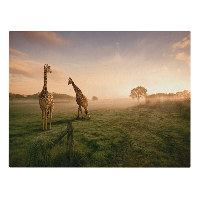 Leinwandbilder Tier Surreal Giraffes