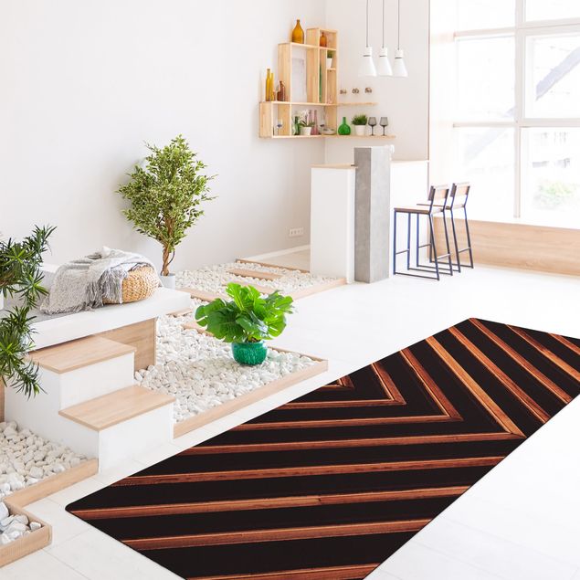 Moderne Teppiche Symmetrie aus Holz