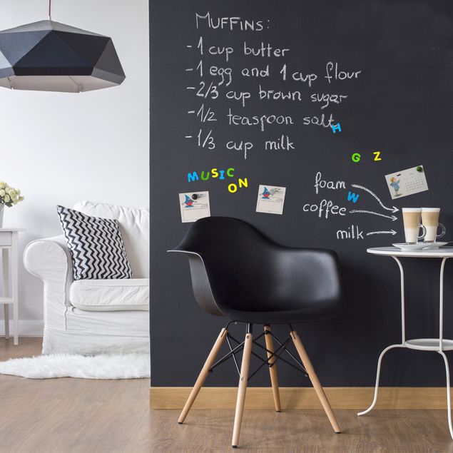 Tafelfolie magnetisch - Blackboard selbstklebend - Wohnzimmer