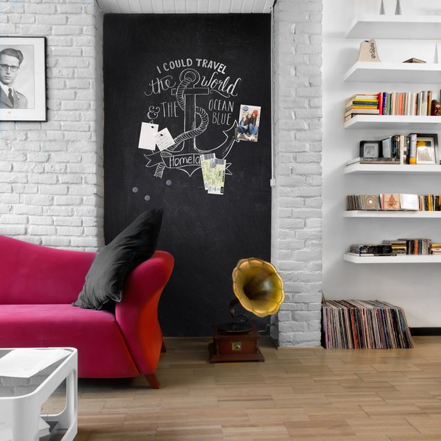 Tafelfolie magnetisch - Blackboard selbstklebend - Wohnzimmer