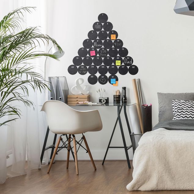 Tafelfolie selbstklebend - Arbeitszimmer - DIY Tafelwand schwarz